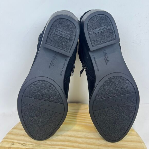 NEW Lifestride Women's Adriana Booties Black Microsuede 8.5 M - Picture 6 of 7